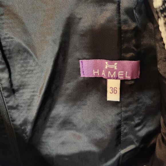 HAMEL Sequin Houndstooth Plunging V Midi Dress - Picture 8 of 11